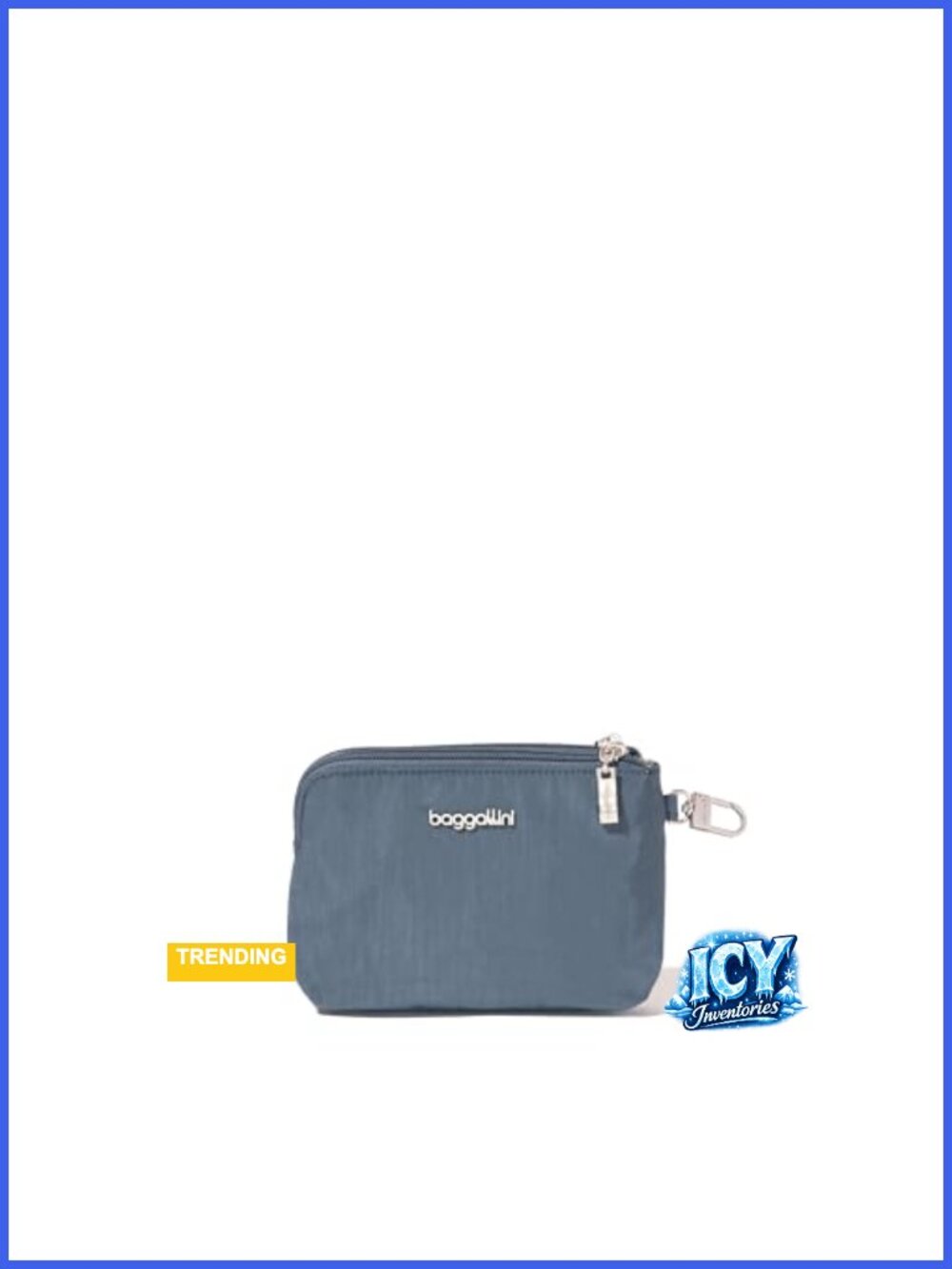 RFID Travel Wristlet Wallet with Detachable Clip, Lightweight